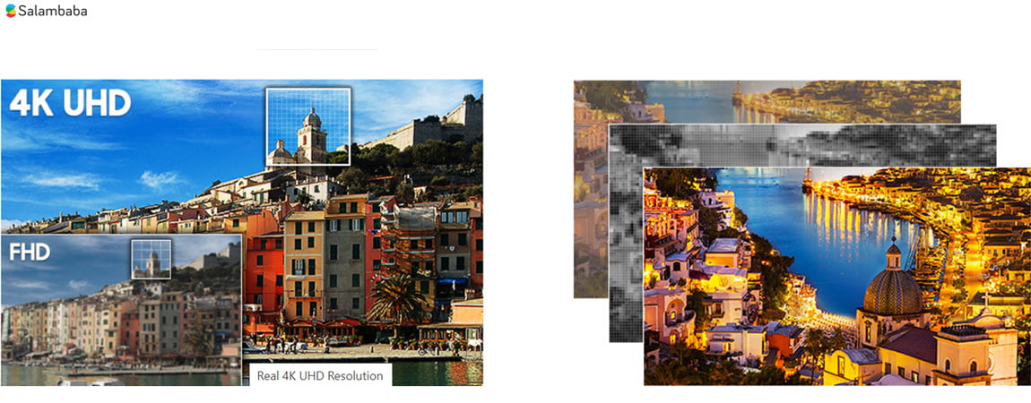 کیفیت تصویر 4k تلویزیون هوشمند سامسونگ ru7100